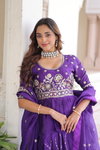 KA 5059 Gold Crush With Multi Thread Embroidery Zari Sequins Work Lehenga With Blouse Dupatta Bulk Orders In India